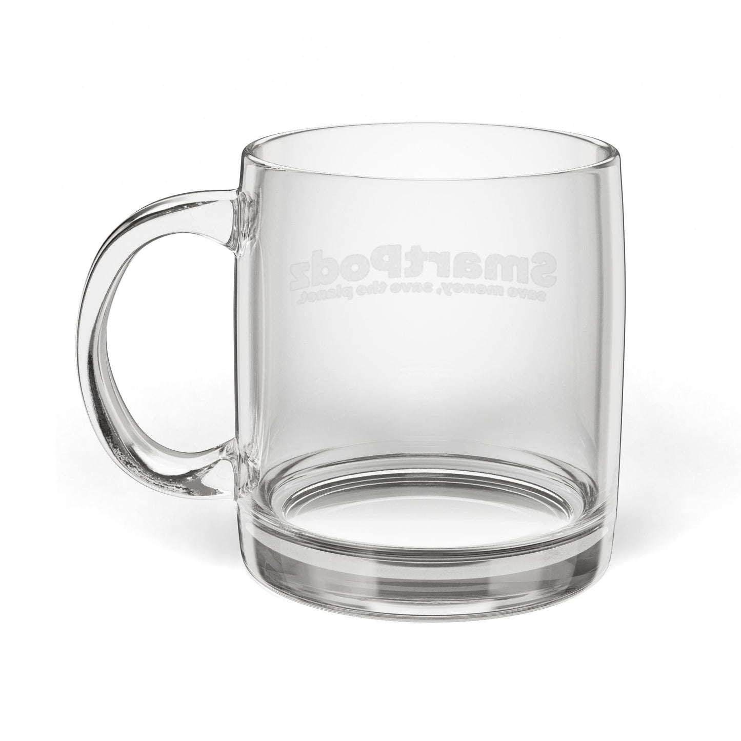 SmartPodz Engraved Glass Coffee Mug