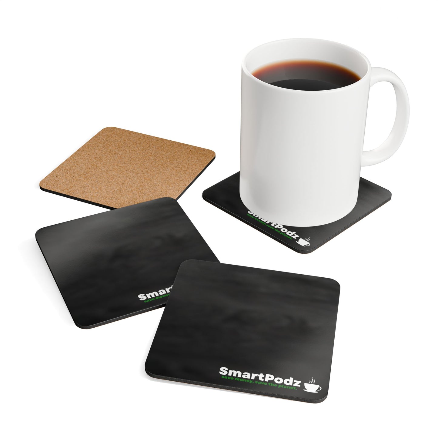 SmartPodz Cork Coaster Set