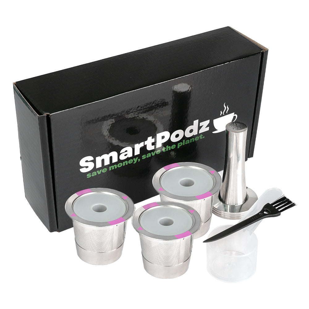 Refillable K Cups Stainless Steel Reusable Keurig Pods Eco-Friendly Coffee