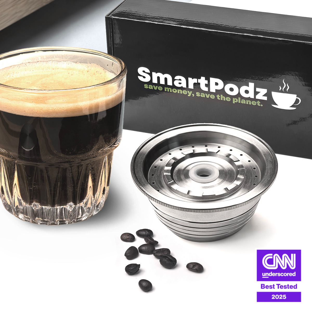 Reusable Nespresso Vertuo Pods Refillable Stainless Steel Ethical Coffee Capsules