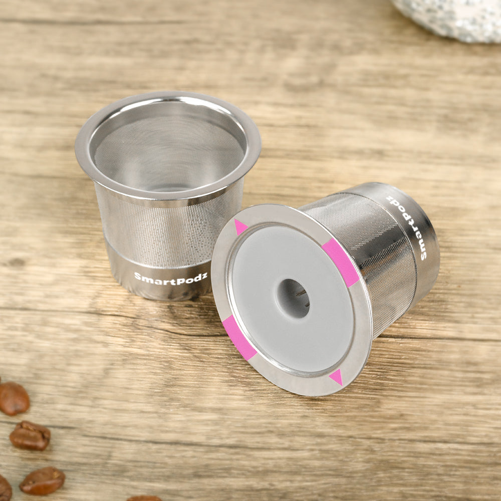 Refillable K Cups Stainless Steel Reusable Keurig Pods Eco-Friendly Coffee