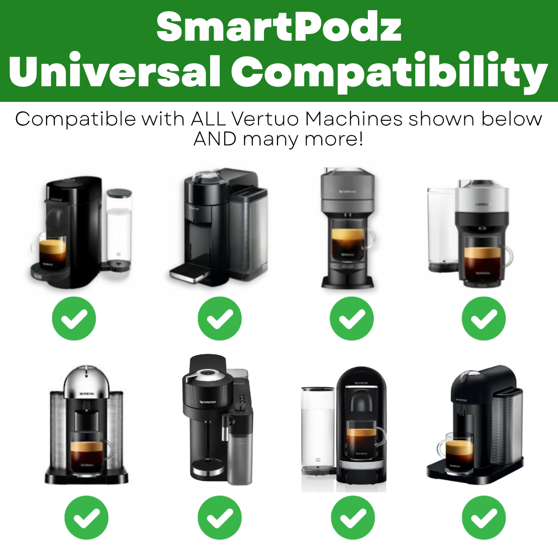 SmartPodz Iced Coffee Bundle - Reusable Nespresso Vertuo Pods