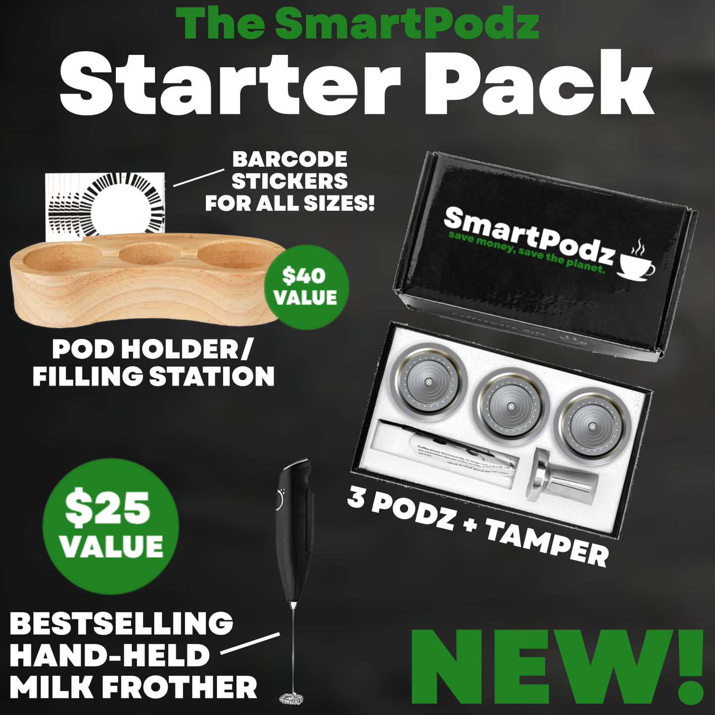 Reusable Nespresso Vertuo Pod Holder and Filling Station