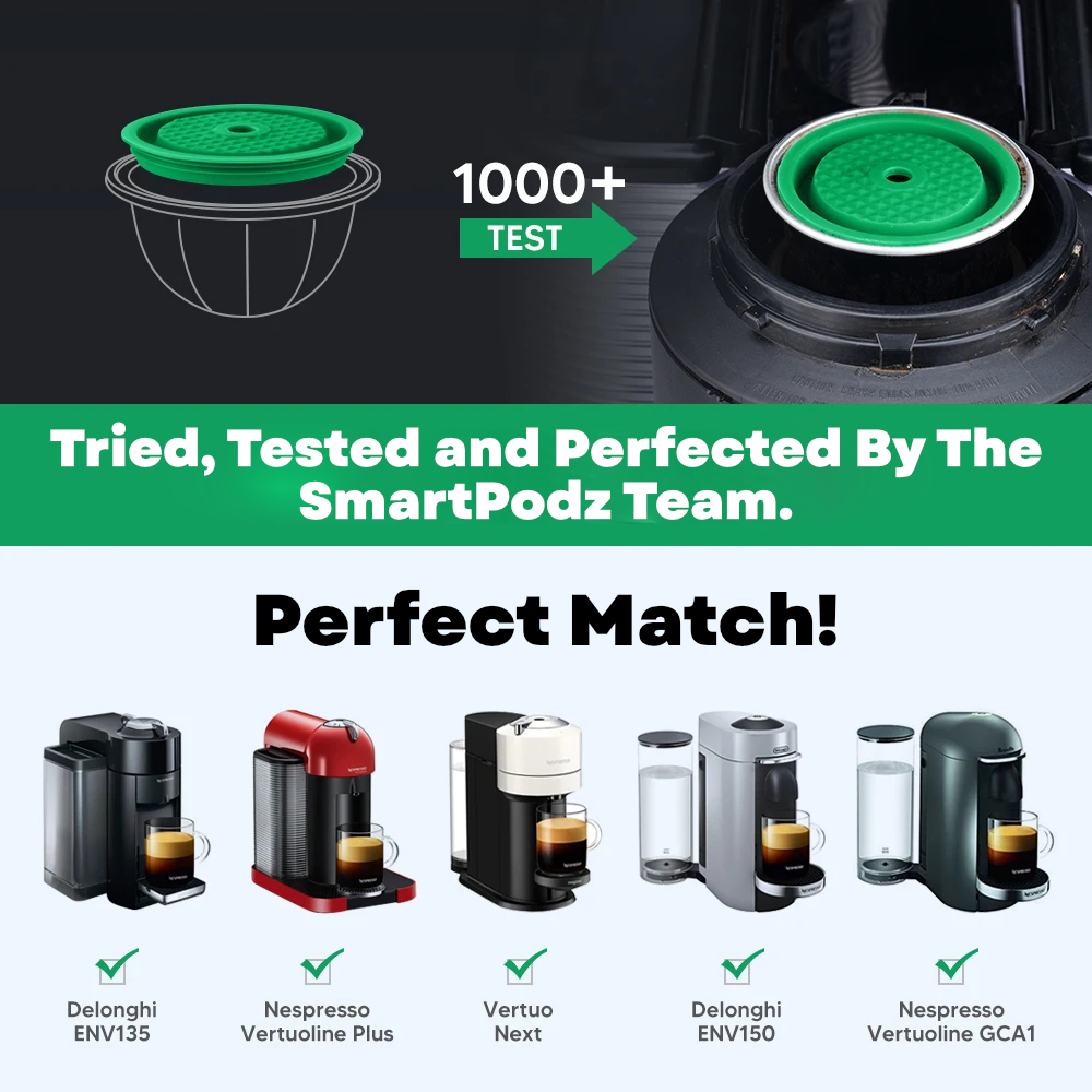 Reusable Nespresso Vertuo Pods Lid Eco Friendly Food-Grade Cover