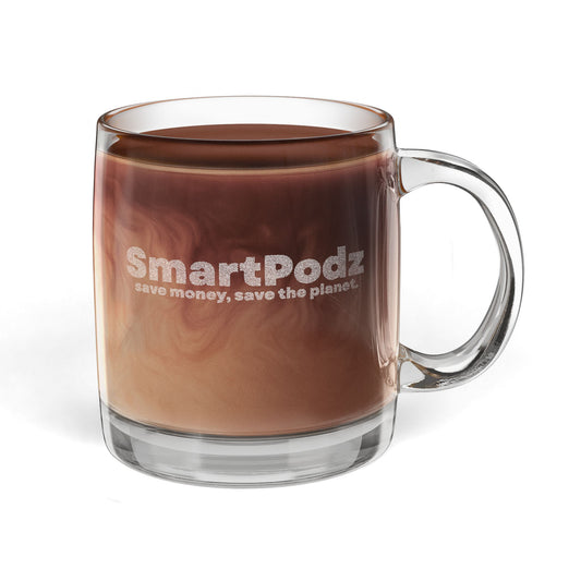 SmartPodz Engraved Glass Coffee Mug
