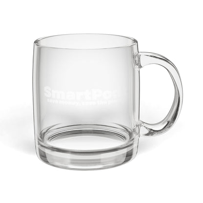 SmartPodz Engraved Glass Coffee Mug