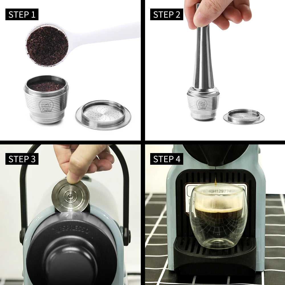 Reusable Nespresso Pods Original Line Stainless Steel Capsules