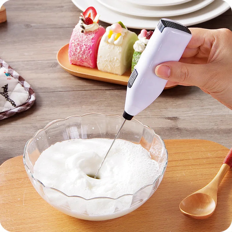 Mini Electric Handheld Milk Frother Wireless Whisk