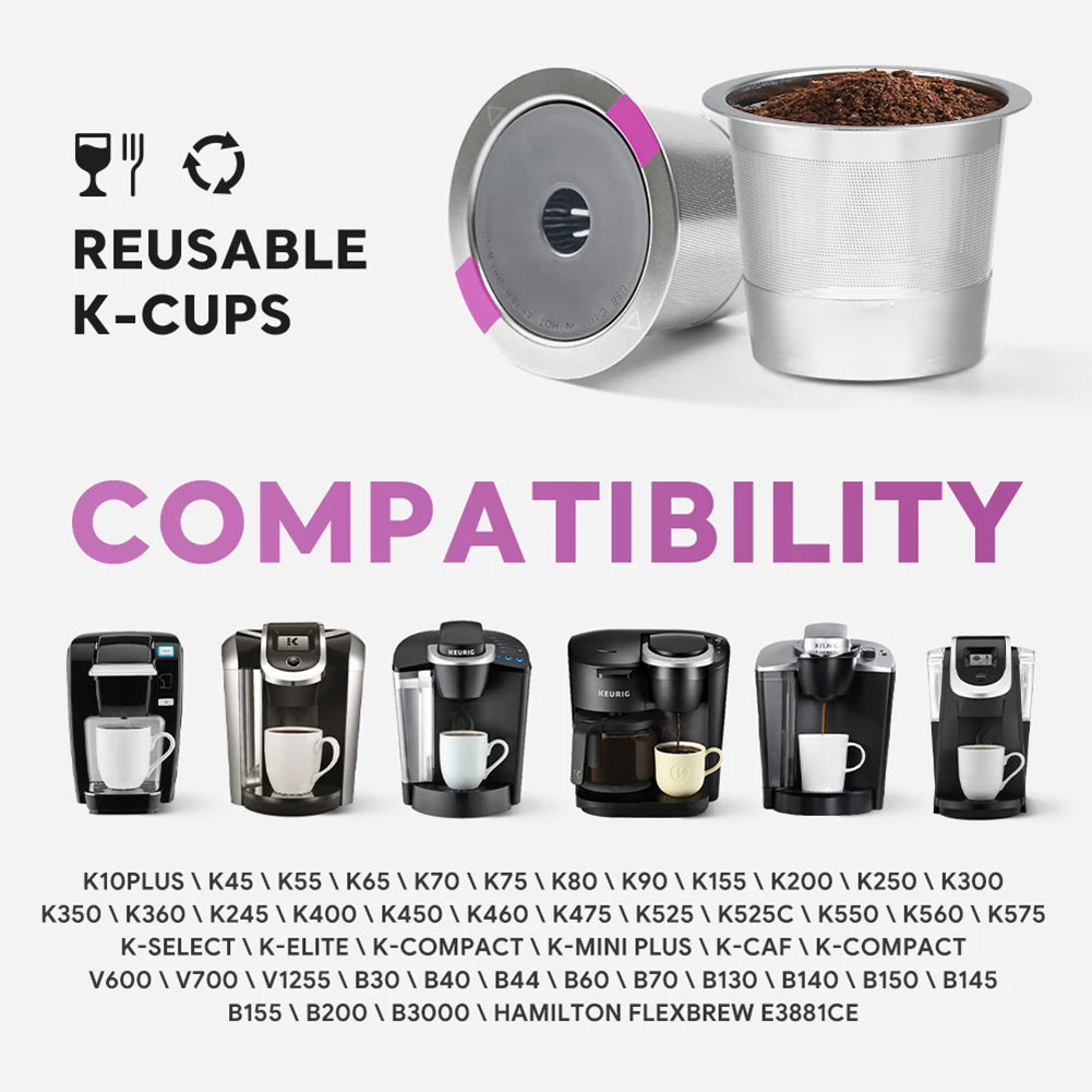 Reusable K Cups Stainless Steel Refillable Keurig Pods Eco Friendly SmartPodz