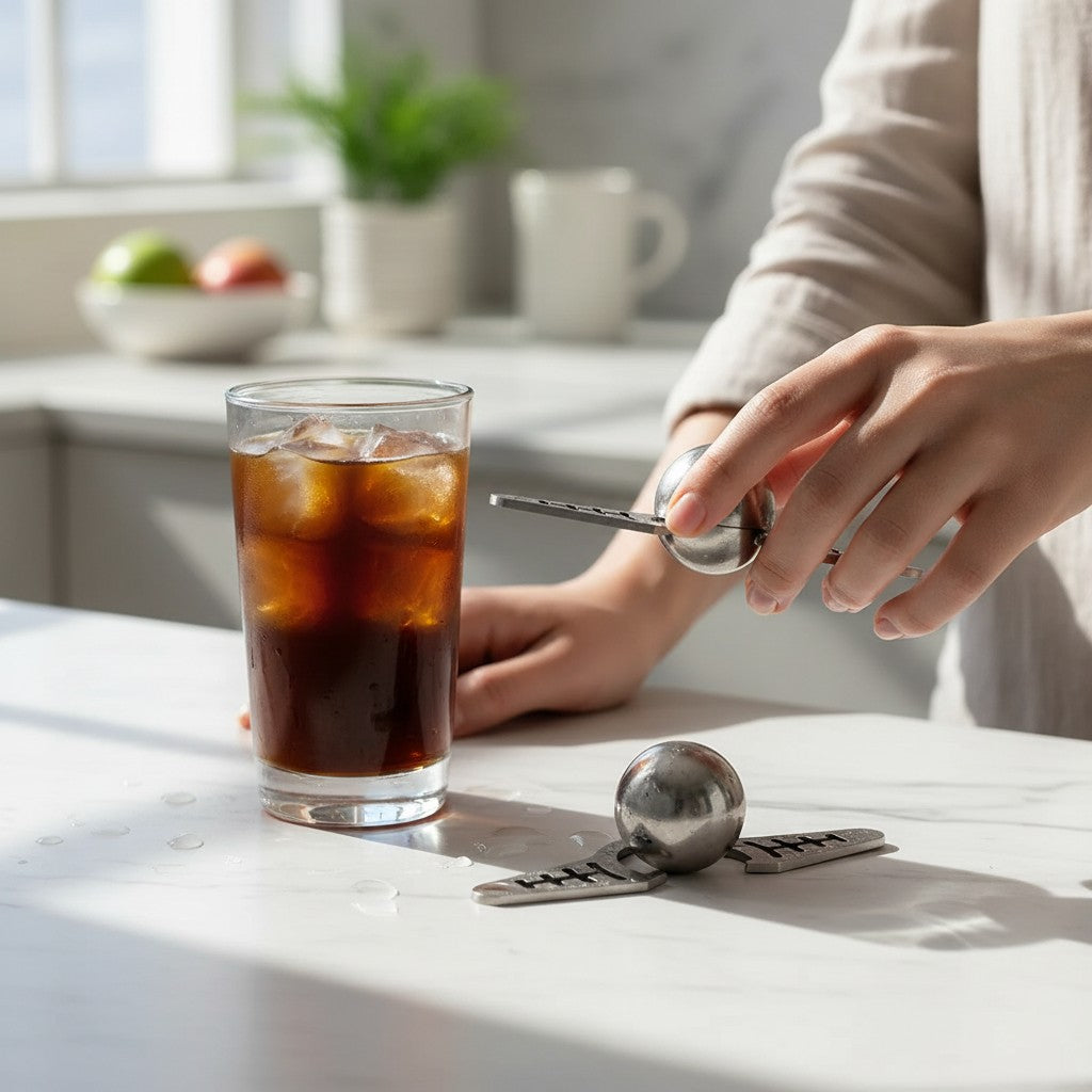 SmartBall Stainless Steel Chilling Ball for Iced Coffee Reusable Ice Ball