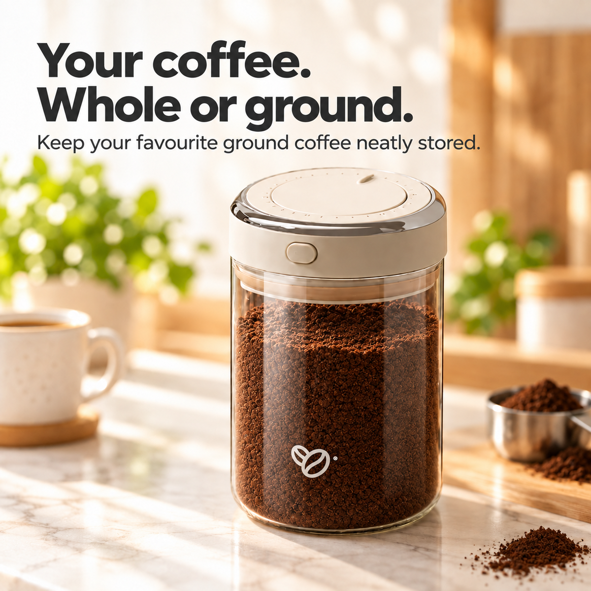 Forever-Fresh AirTight Coffee Storage Container