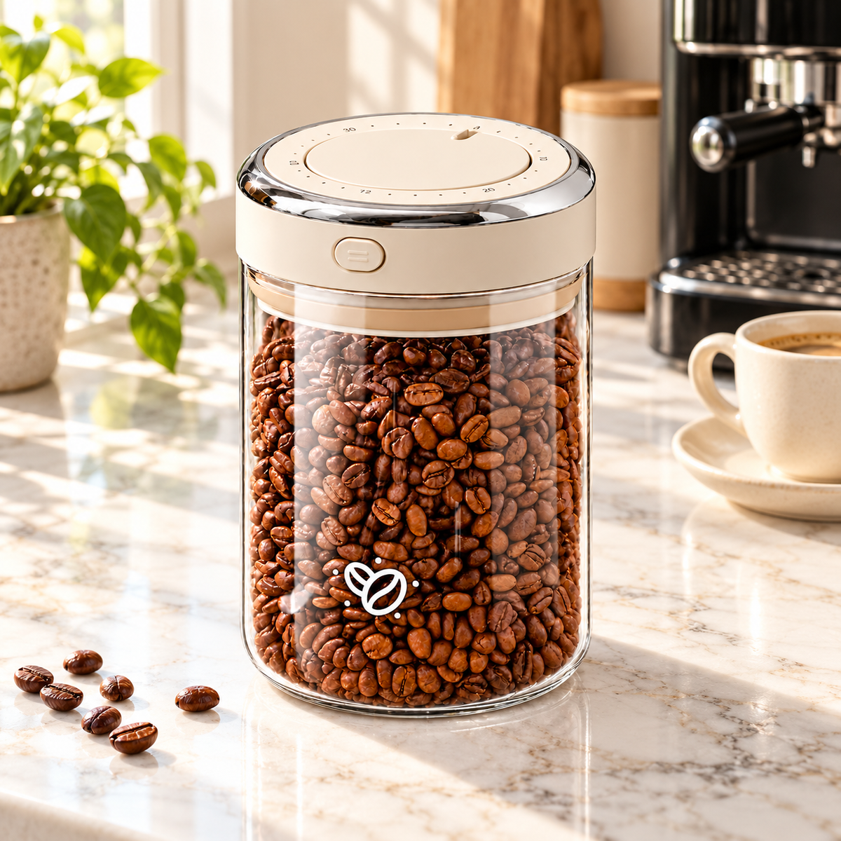 Forever-Fresh AirTight Coffee Storage Container