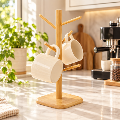Bamboo Mug Tree