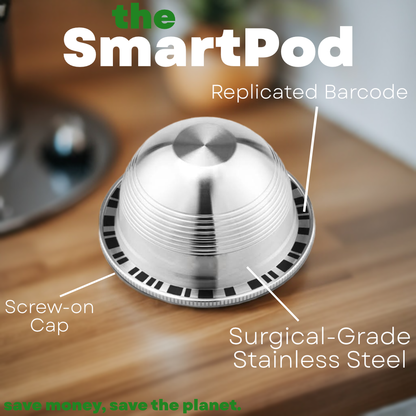 SmartPodz Starter Pack - Reusable Nespresso Vertuo Pods