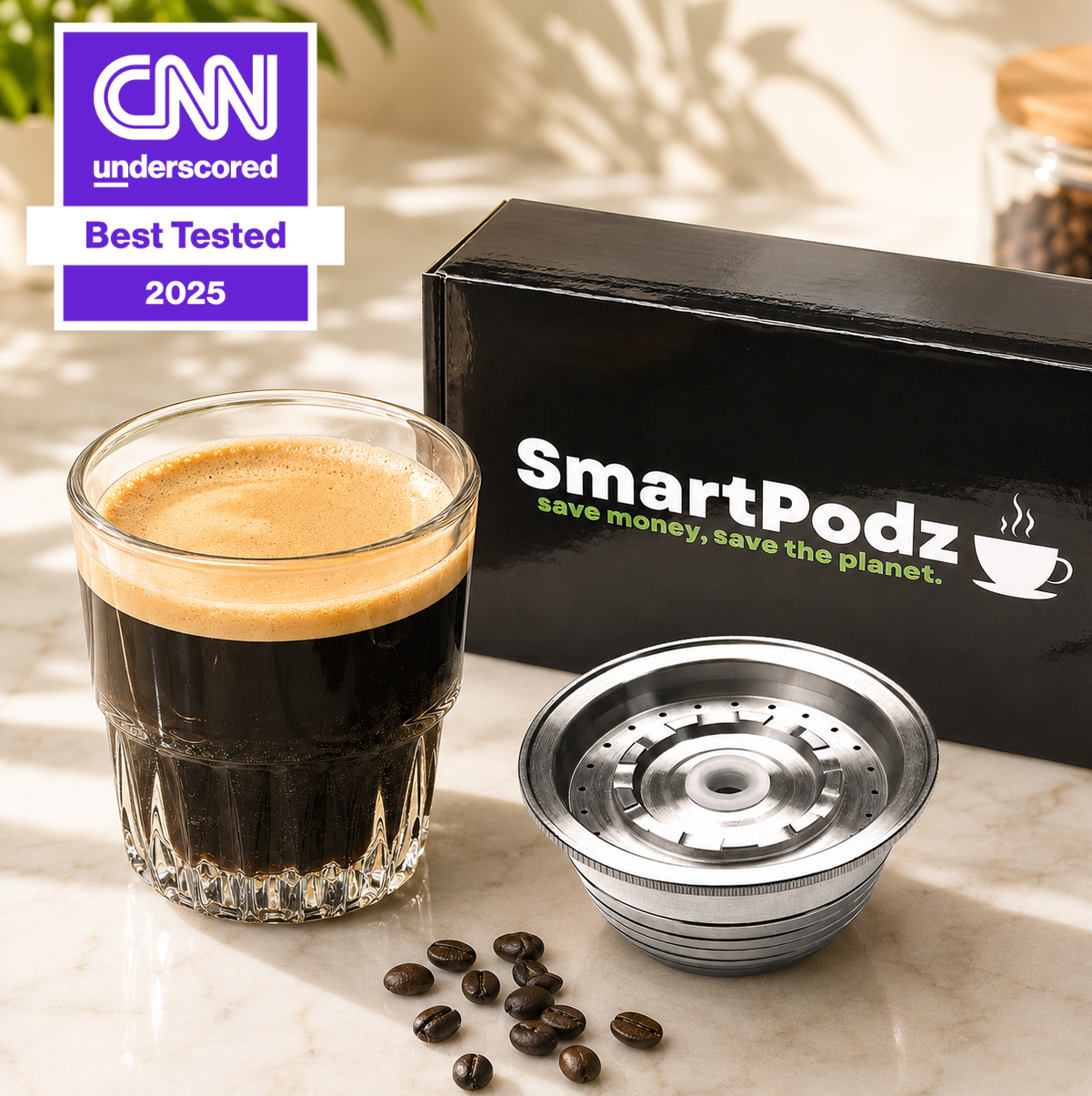 SmartPodz Starter Pack - Reusable Nespresso Vertuo Pods