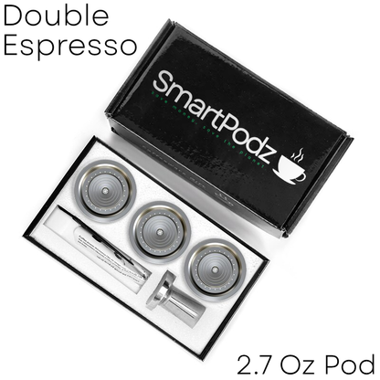 Reusable Nespresso Vertuoline VertuoPlus Espresso and Double Espresso Stainless Steel Pods