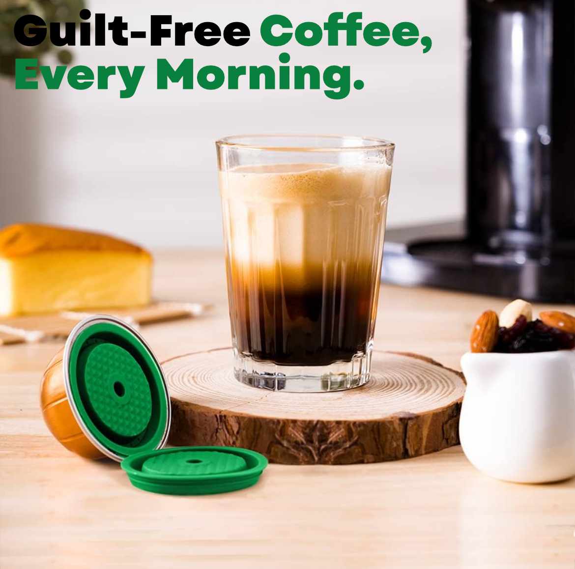 Reusable Nespresso Vertuo Pods Lid Eco Friendly Food-Grade Cover