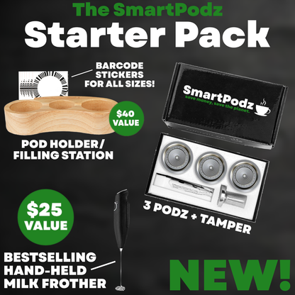 SmartPodz Starter Pack - Reusable Nespresso Vertuo Pods