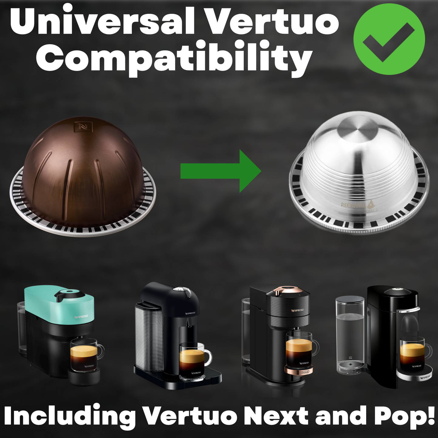 Holiday Bundle - Reusable Nespresso Vertuo Pods